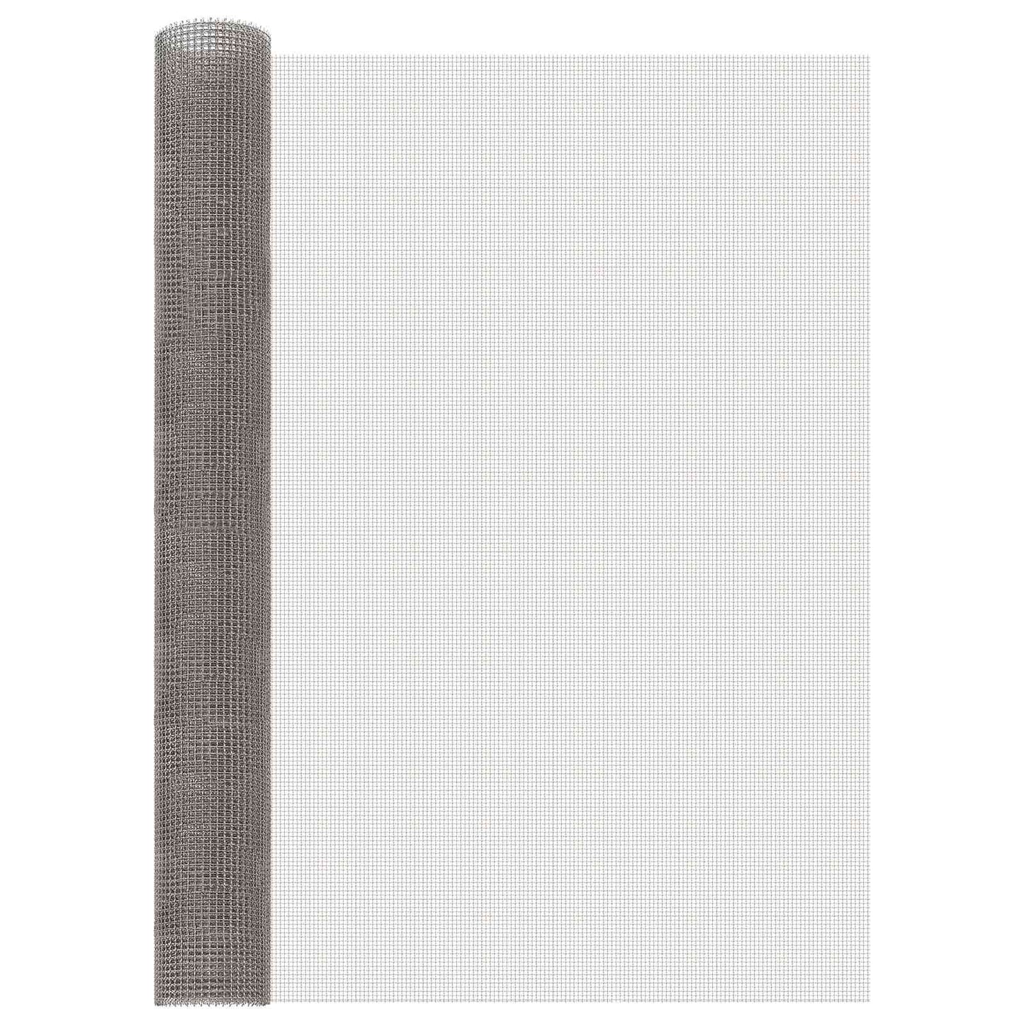 Mesh Bildschirm 100 x 200 cm 3 Mesh Edelstahl 201 Silber