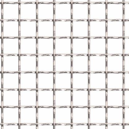 Mesh Bildschirm 100 x 200 cm 3 Mesh Edelstahl 201 Silber