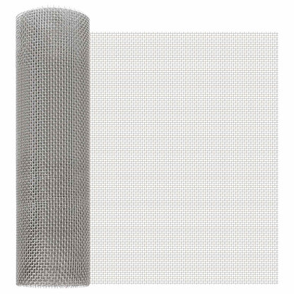 Mesh Bildschirm 40 x 200 cm 6 Mesh Edelstahl 201 Silber