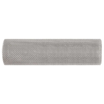 Mesh Bildschirm 40 x 200 cm 6 Mesh Edelstahl 201 Silber