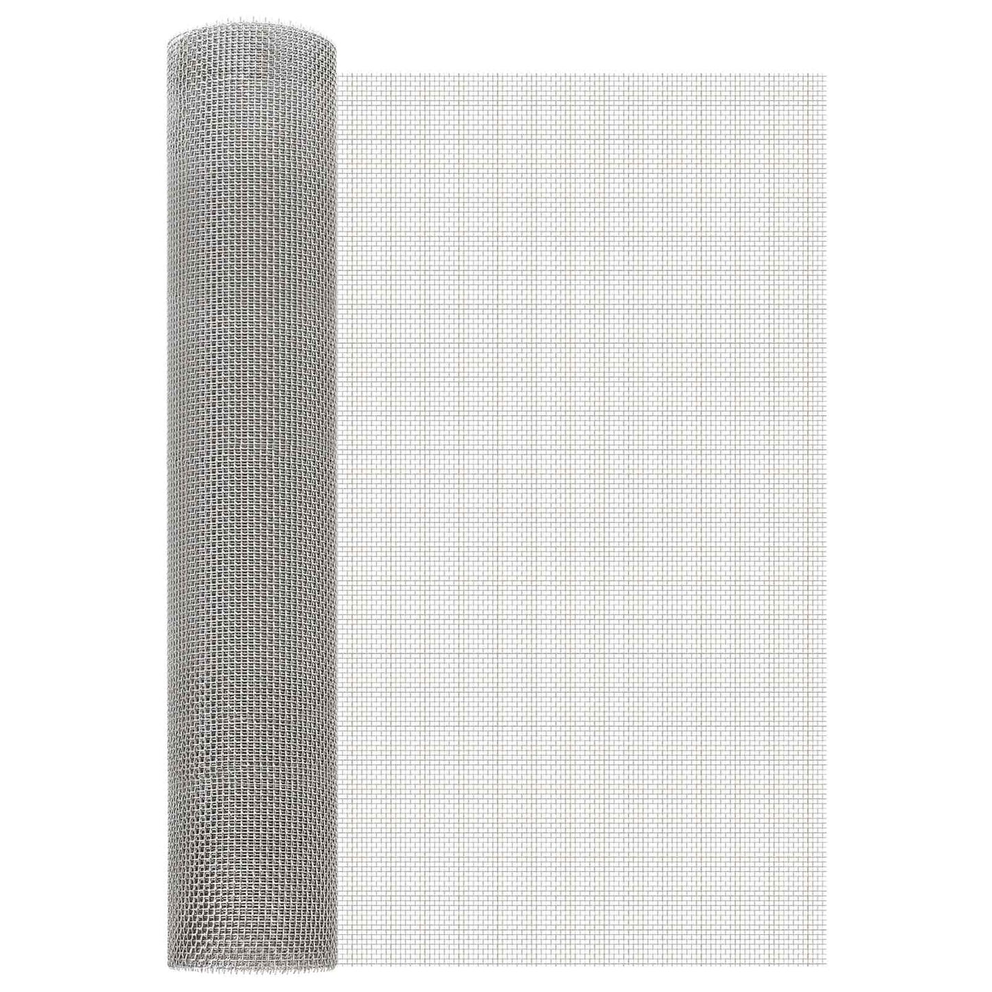 Mesh Bildschirm 60 x 200 cm 6 Mesh Edelstahl 201 Silber