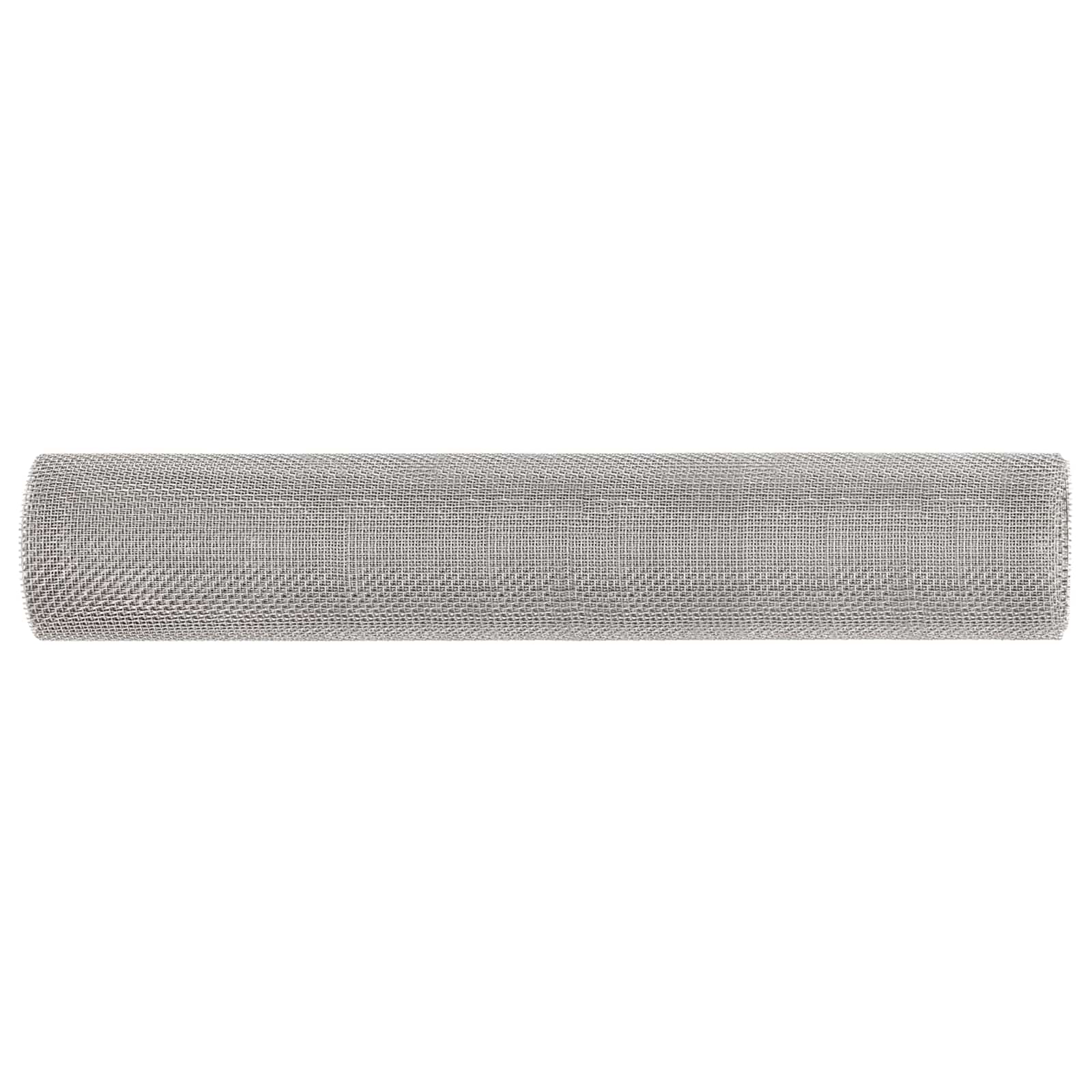 Mesh Bildschirm 60 x 200 cm 6 Mesh Edelstahl 201 Silber