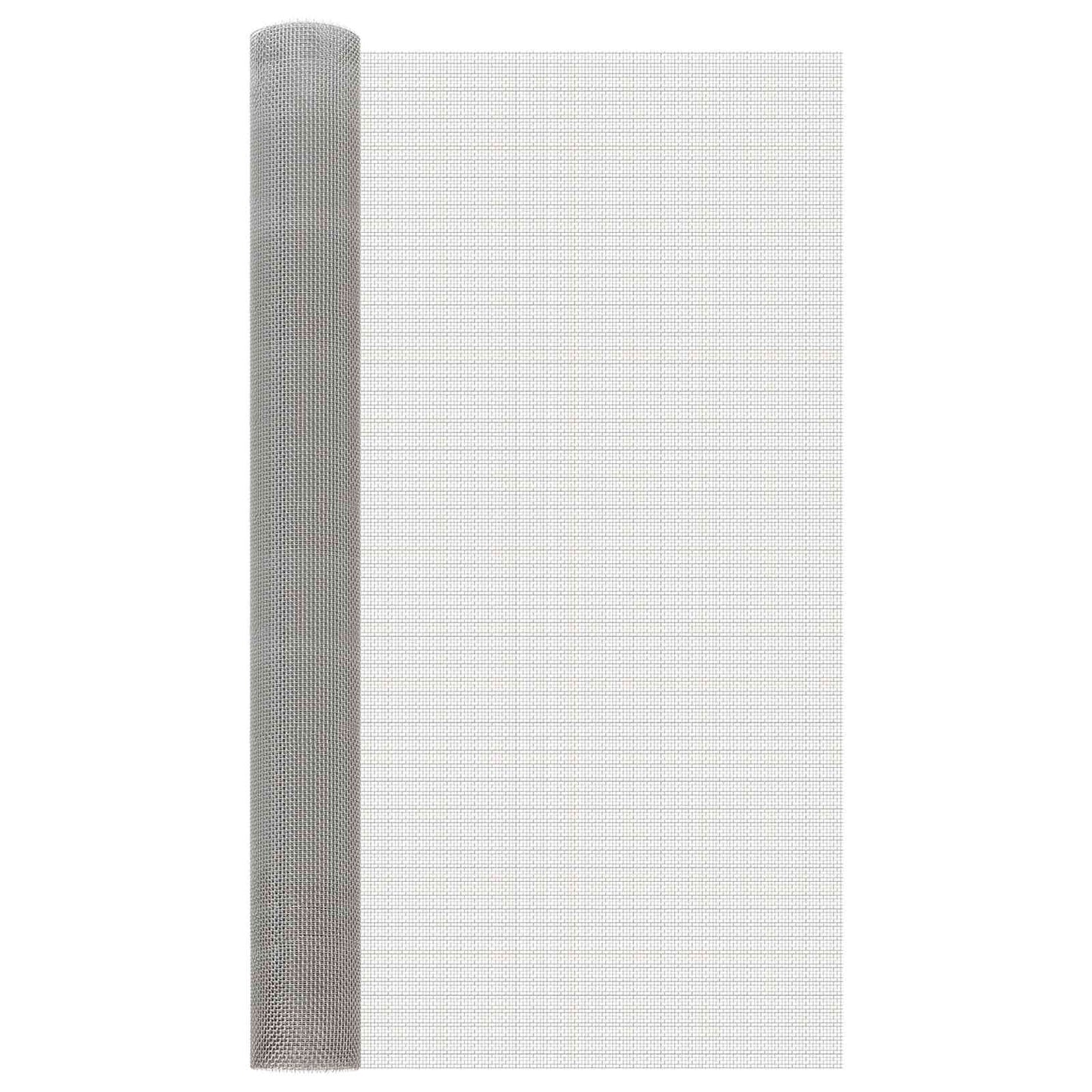 Mesh Bildschirm 100 x 500 cm 6 Mesh Edelstahl 201 Silber