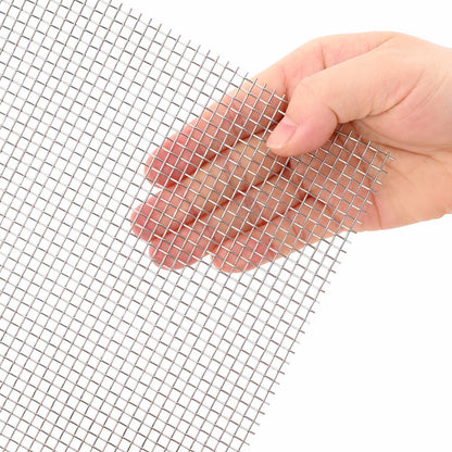 Mesh Bildschirm 100 x 1000 cm 6 Mesh Edelstahl 201 Silber