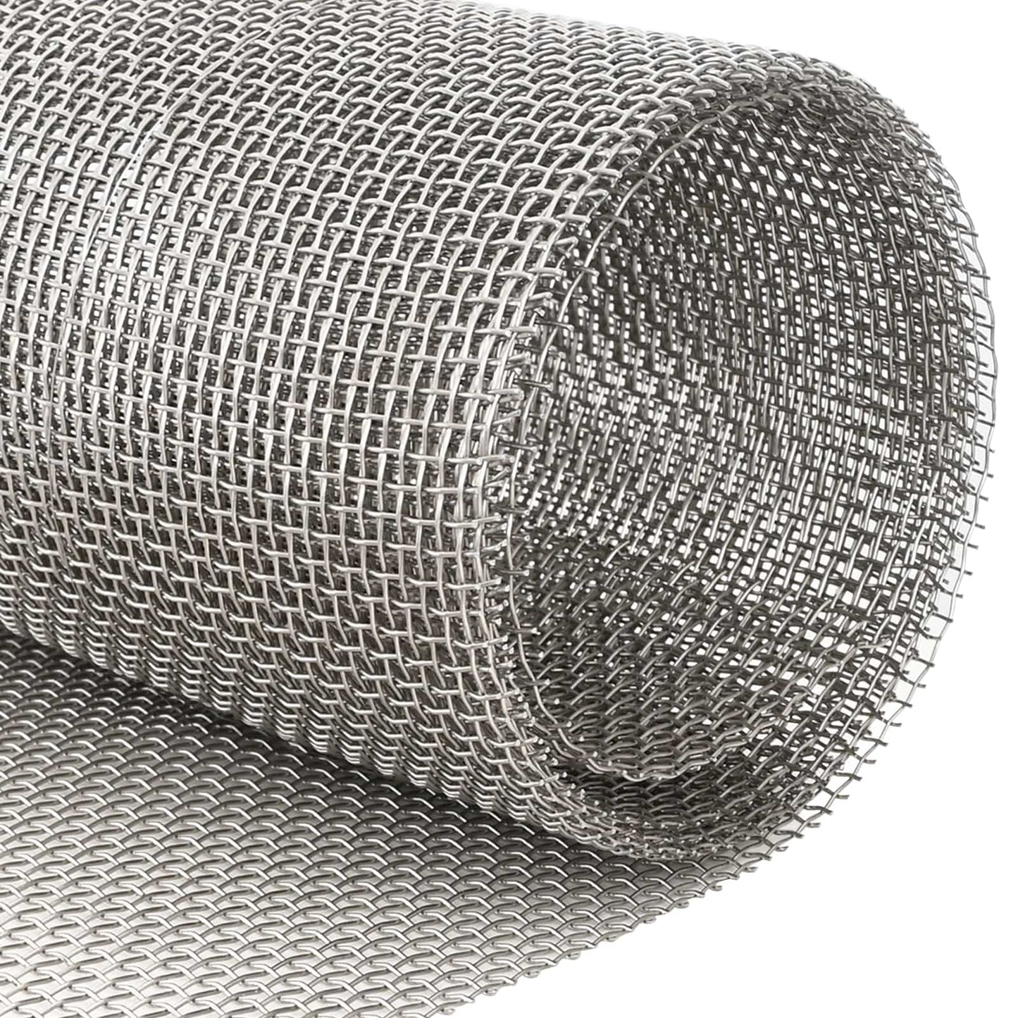 Mesh Bildschirm 120 x 200 cm 6 Mesh Edelstahl 201 Silber