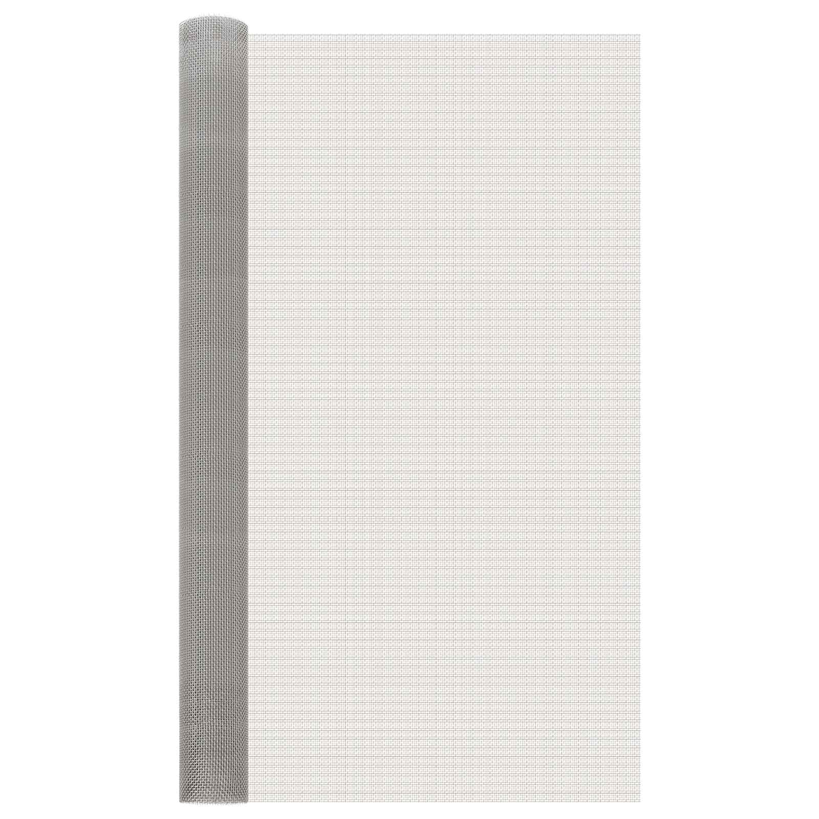 Mesh Bildschirm 120 x 500 cm 6 Mesh Edelstahl 201 Silber