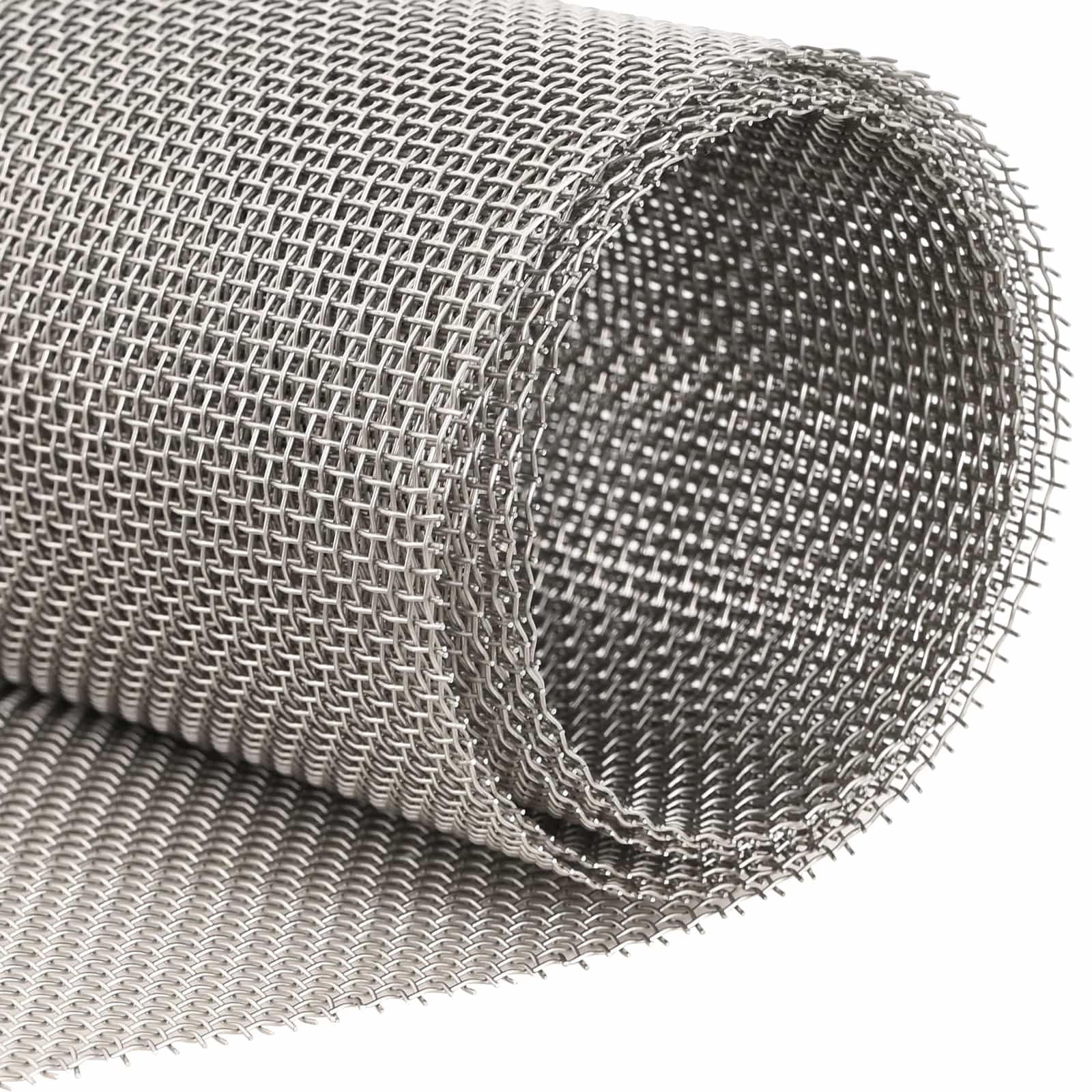 Mesh Bildschirm 40 x 200 cm 8 Mesh Edelstahl 201 Silber