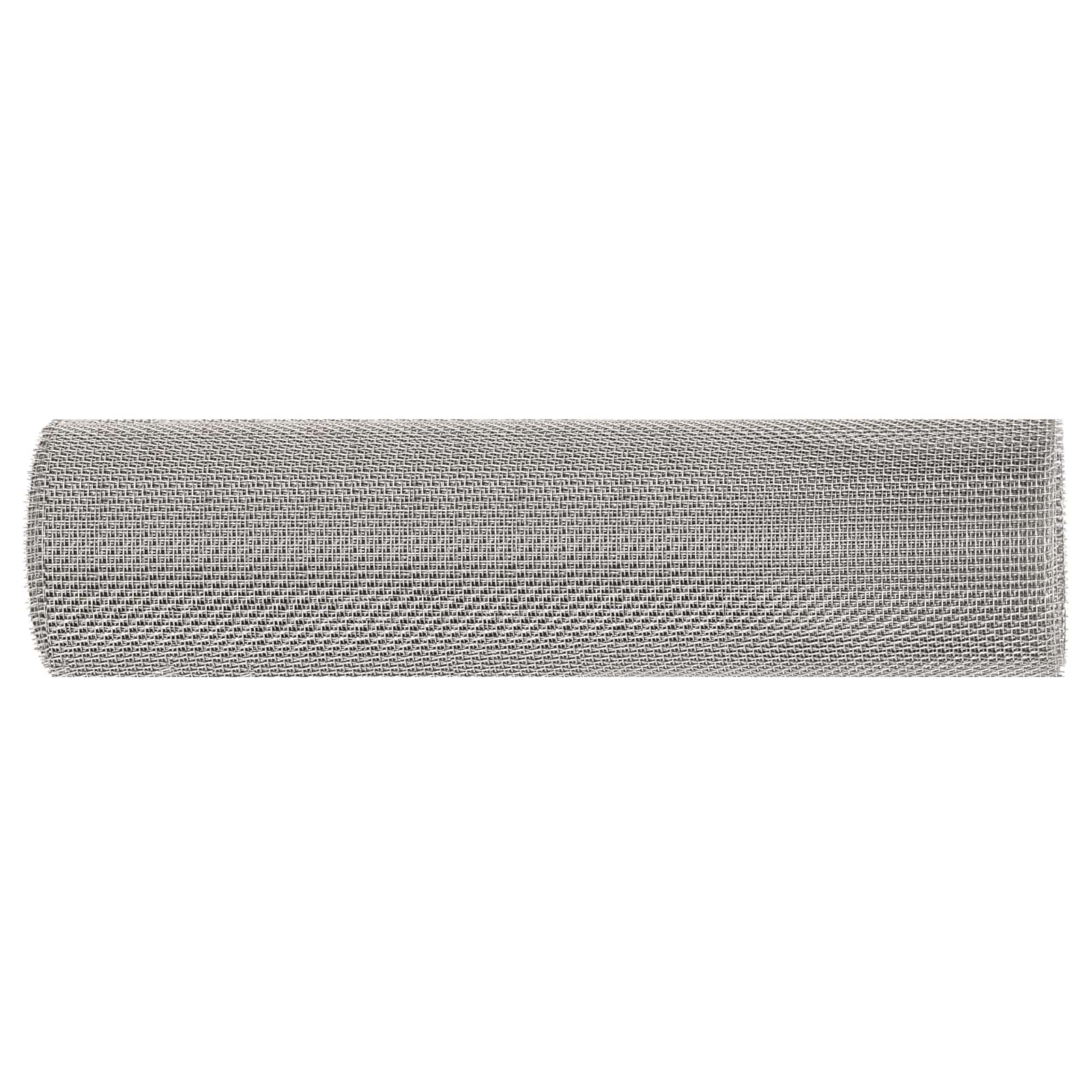Mesh Bildschirm 40 x 200 cm 8 Mesh Edelstahl 201 Silber