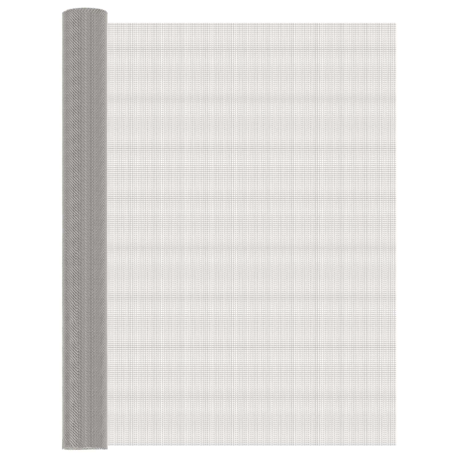 Mesh Bildschirm 100 x 200 cm 8 Mesh Edelstahl 201 Silber