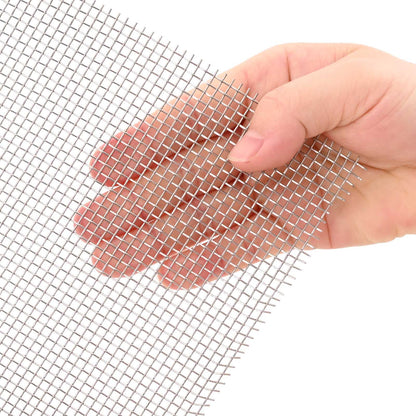 Mesh Bildschirm 100 x 1000 cm 8 Mesh Edelstahl 201 Silber