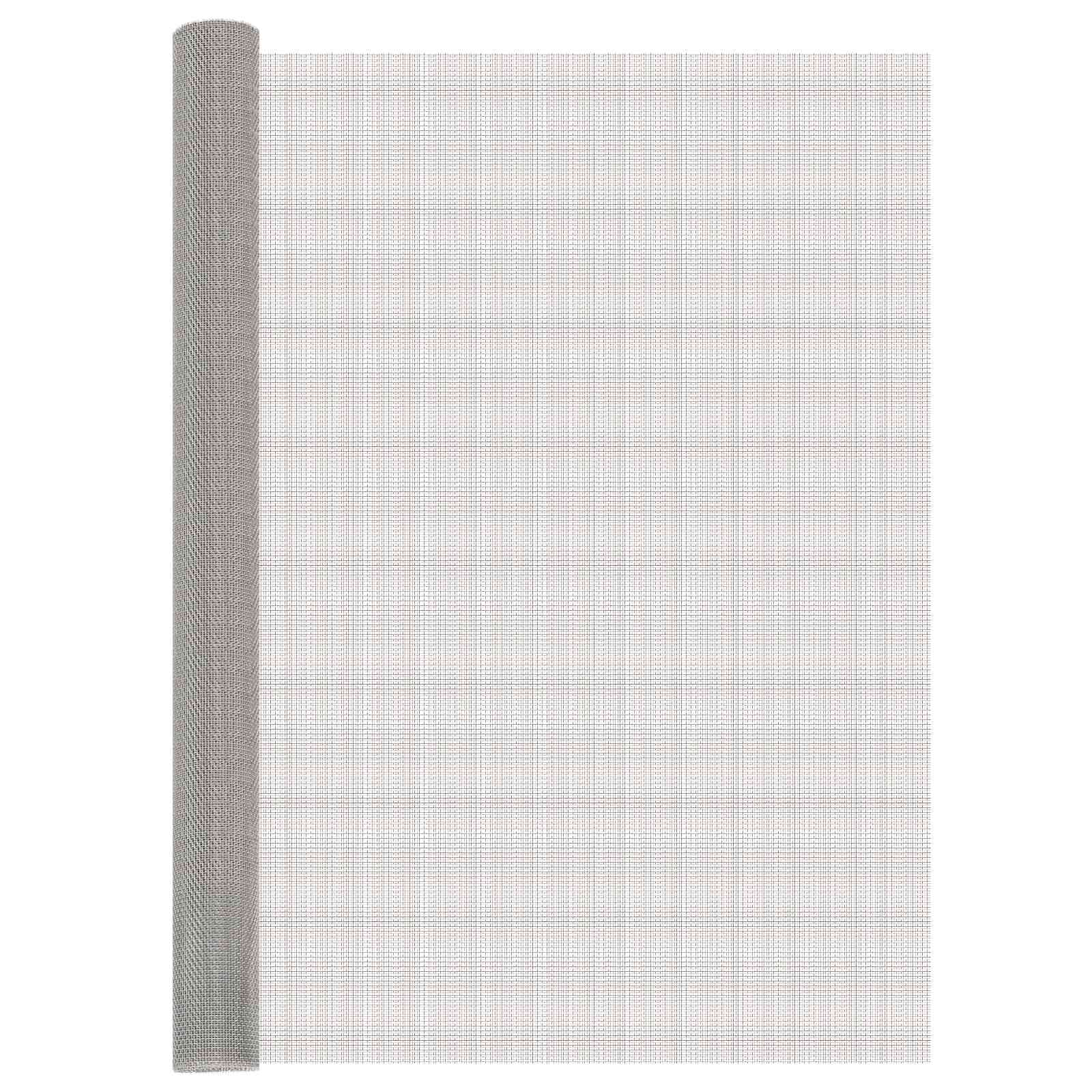 Mesh Bildschirm 120 x 200 cm 8 Mesh Edelstahl 201 Silber