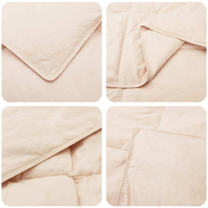 Winterbettdecke Beige 200 x 200 cm 100% natürlicher Kapok