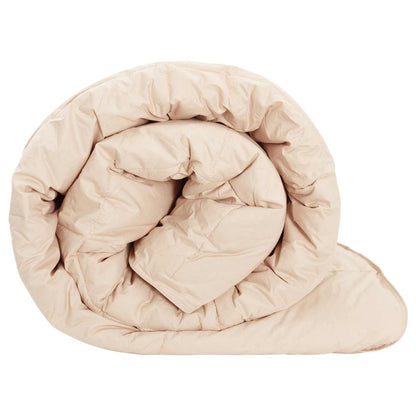 Winterbettdecke Beige 200 x 200 cm 100% natürlicher Kapok