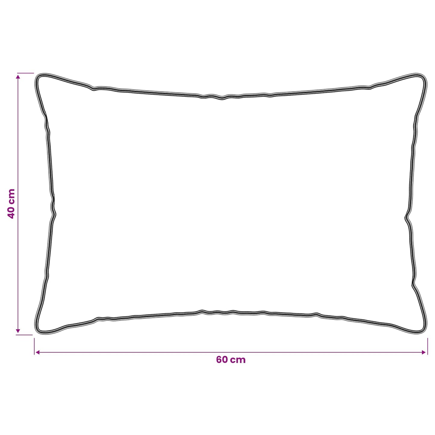 Kopfkissen Weiß 40 x 60 cm Bambusfaser