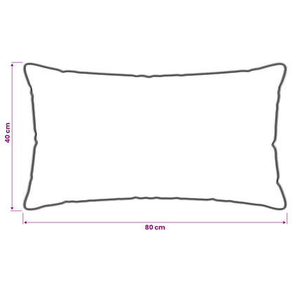 Kopfkissen 2 stk. 40 x 80 cm Bambusfaser Weiß