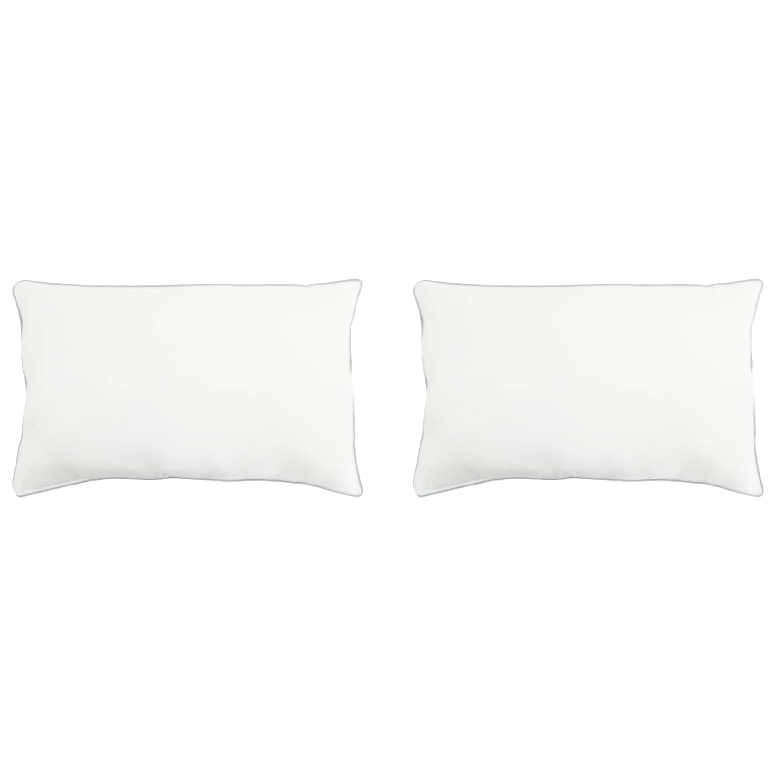 Kopfkissen 2 stk. 50 x 75 cm Bambusfaser Weiß