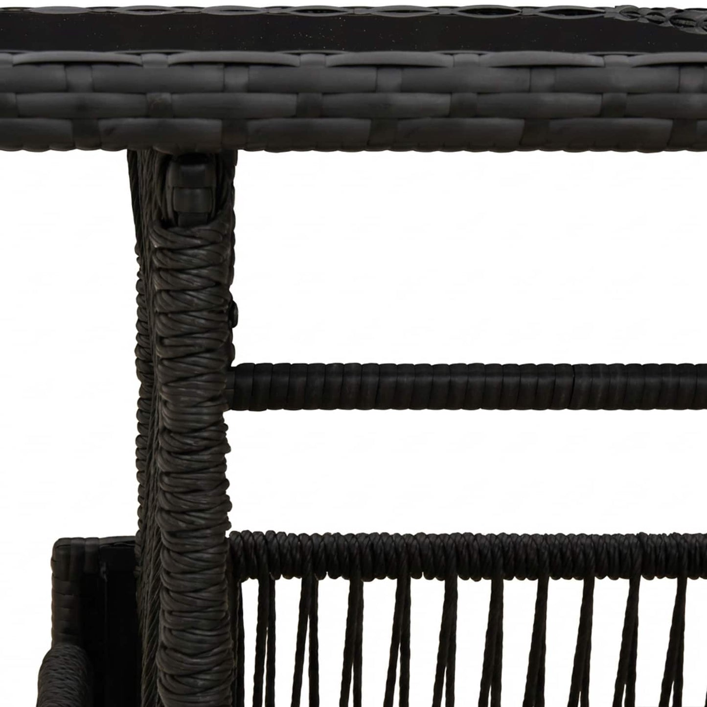 Garten Lifting Up Tisch Schwarz 100 x 55 x 37 cm