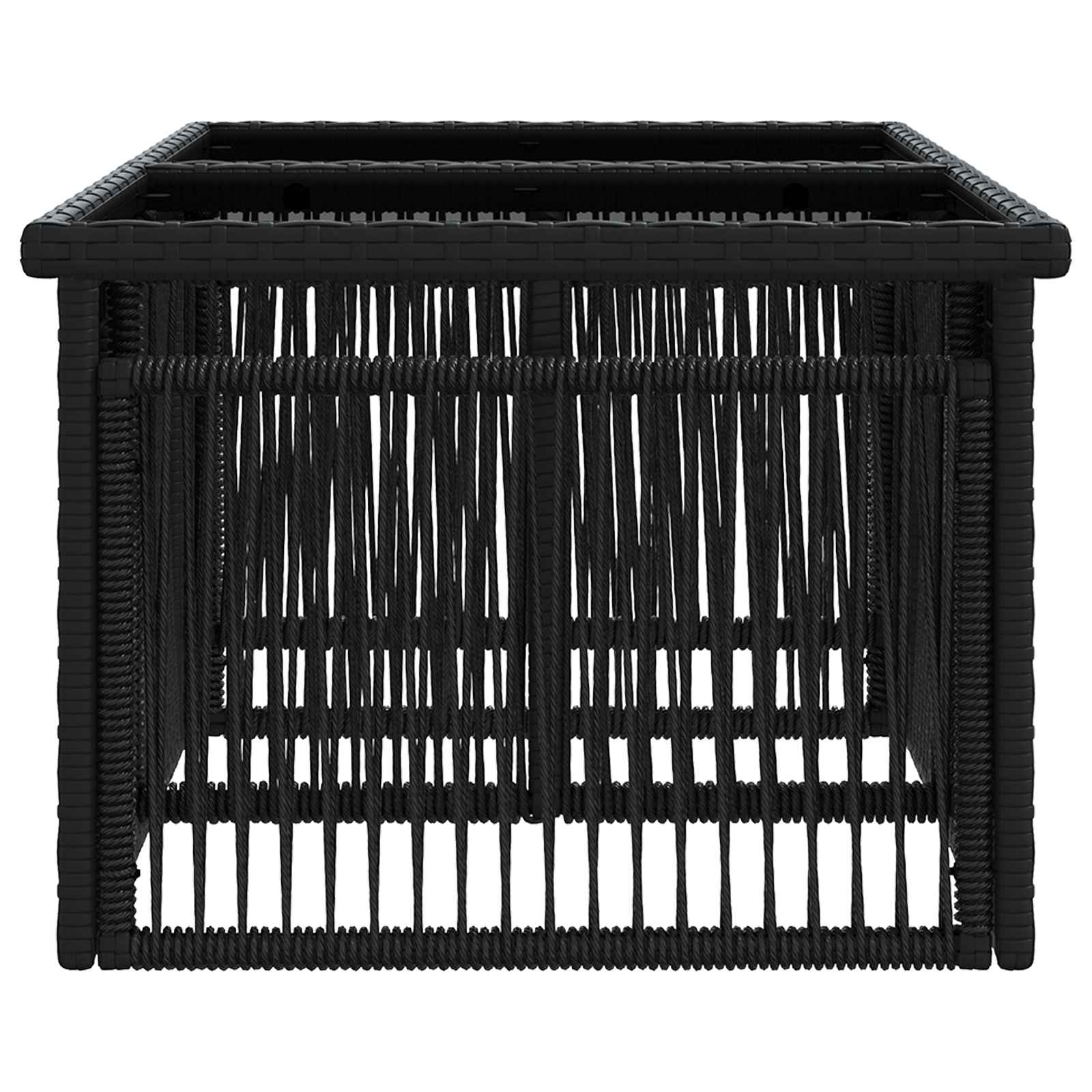 Garten Lifting Up Tisch Schwarz 100 x 55 x 37 cm