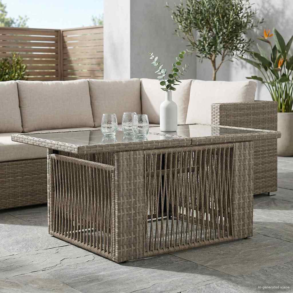 Garten Lifting Up Tisch Grau 100 x 55 x 37 cm