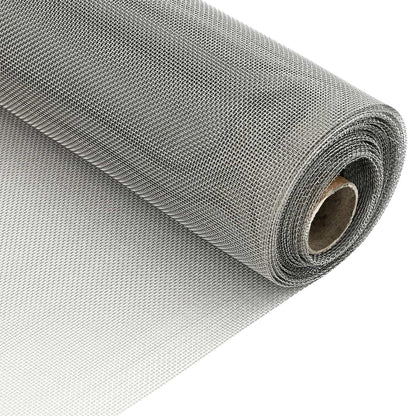 Mesh Bildschirm 100 x 2000 cm 20 Mesh Edelstahl 201 Silber