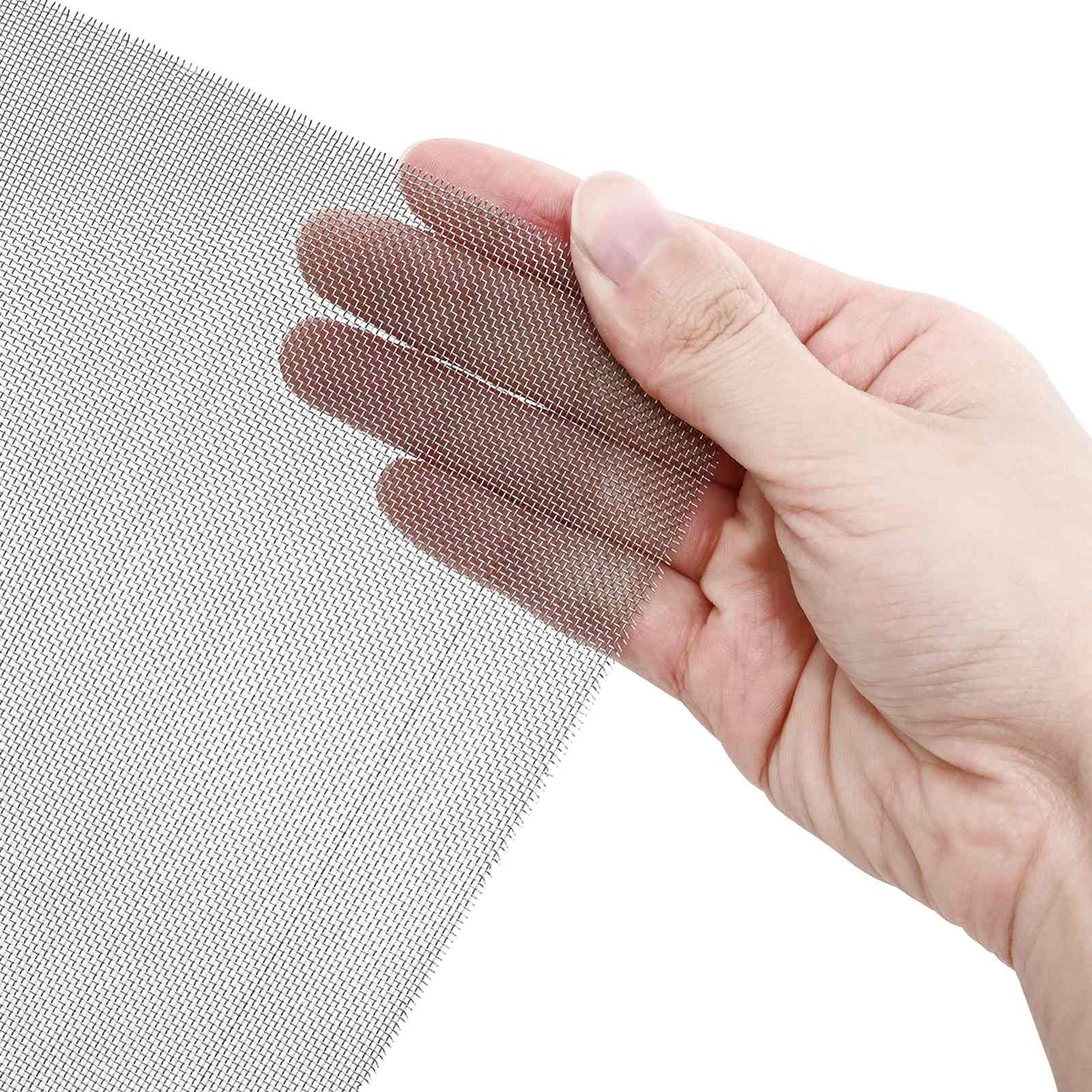 Mesh Bildschirm 100 x 500 cm 30 Mesh Edelstahl 201 Silber