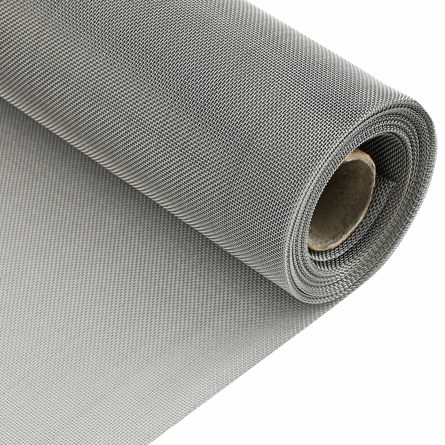Mesh Bildschirm 120 x 500 cm 30 Mesh Edelstahl 201 Silber
