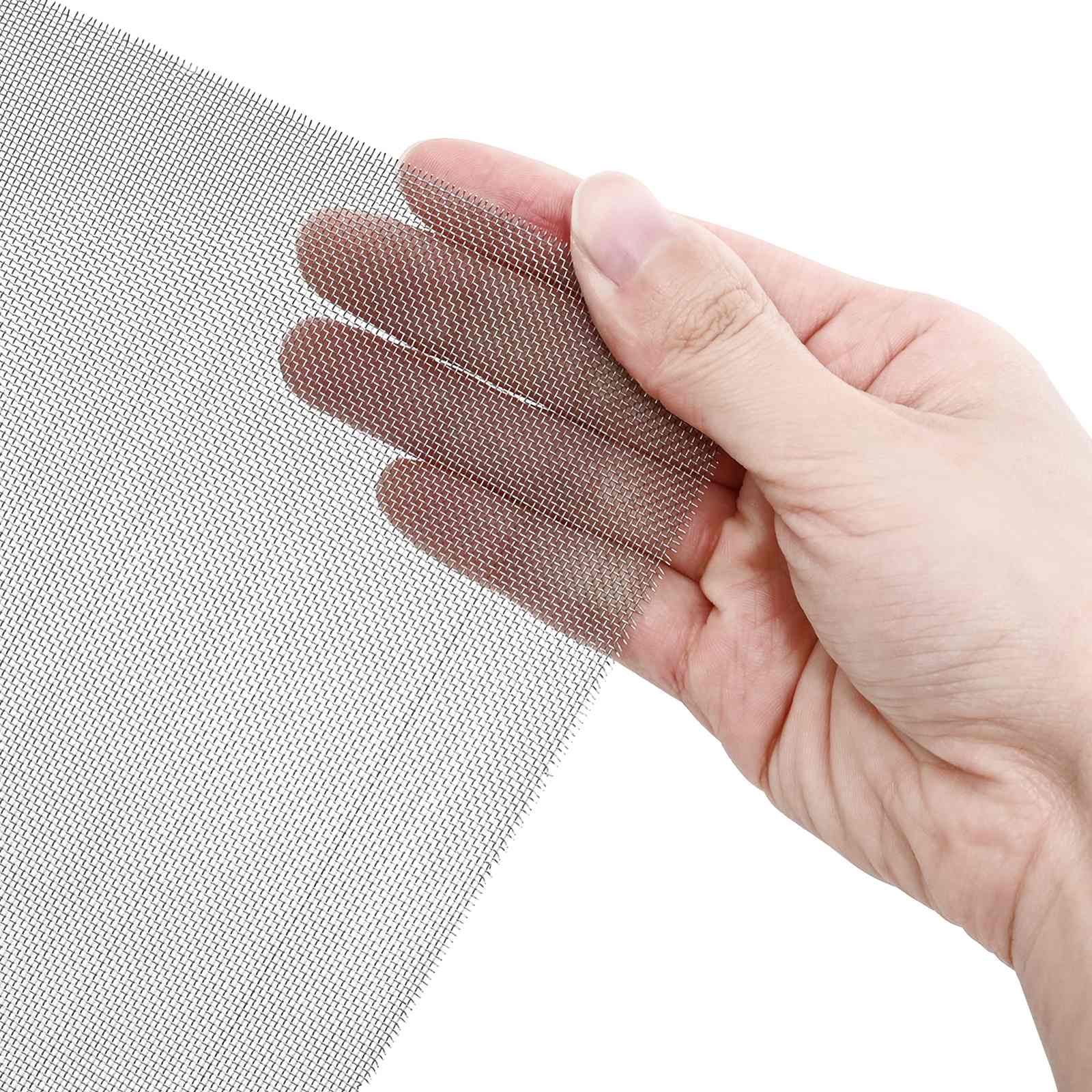 Mesh Bildschirm 120 x 500 cm 30 Mesh Edelstahl 201 Silber