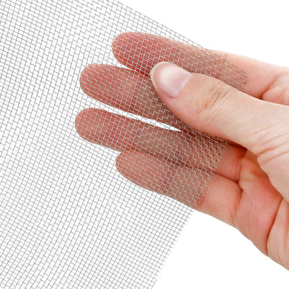 Drahtgeflecht 20 x 500 cm 18 Mesh Edelstahl 304 Silber