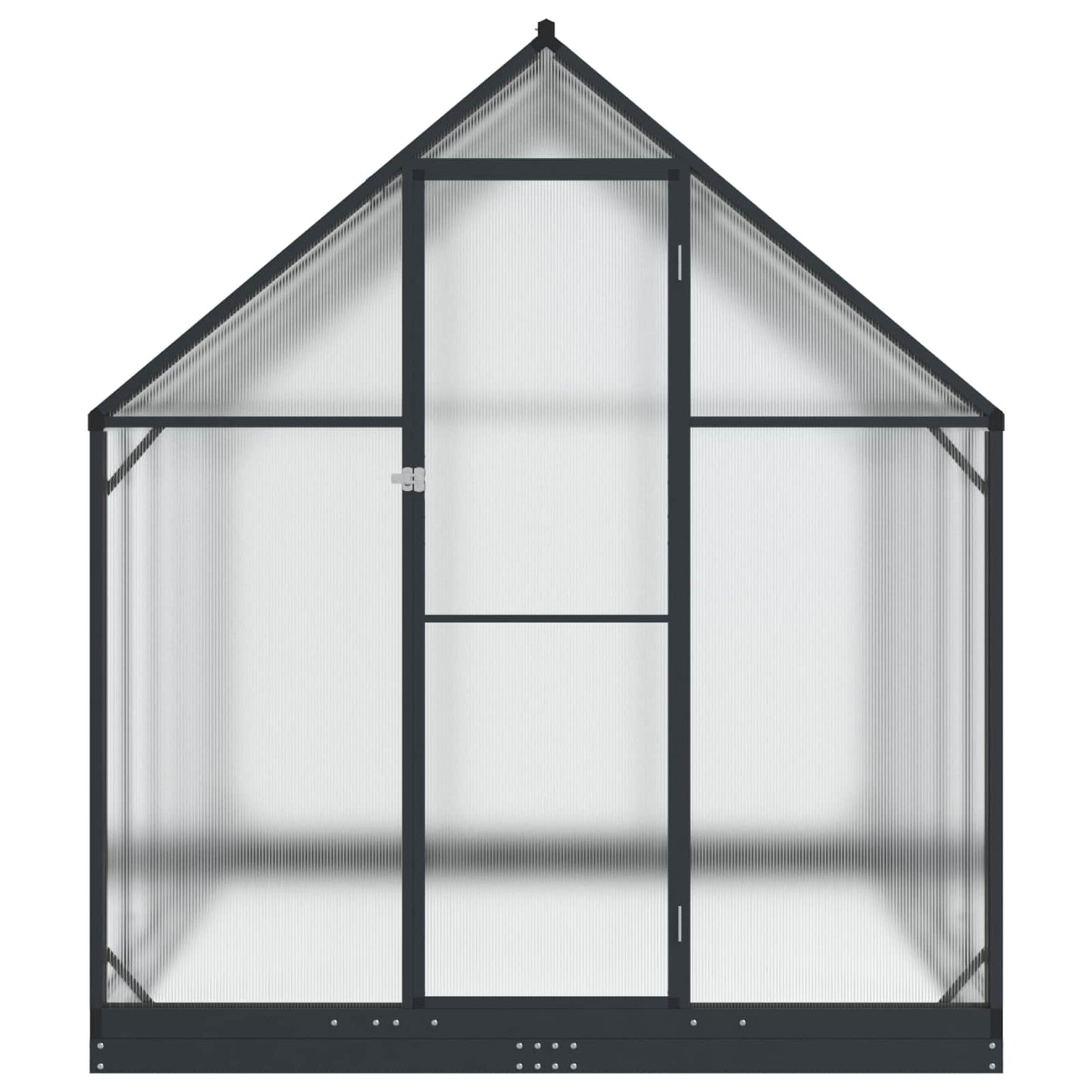 Garten Gewächshaus mit Tür Anthrazit 183,5 x 303,5 x 207 cm
