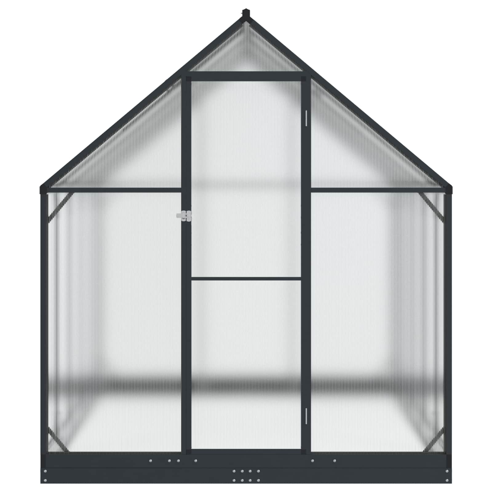 Garten Gewächshaus mit Tür Anthrazit 183,5 x 303,5 x 207 cm