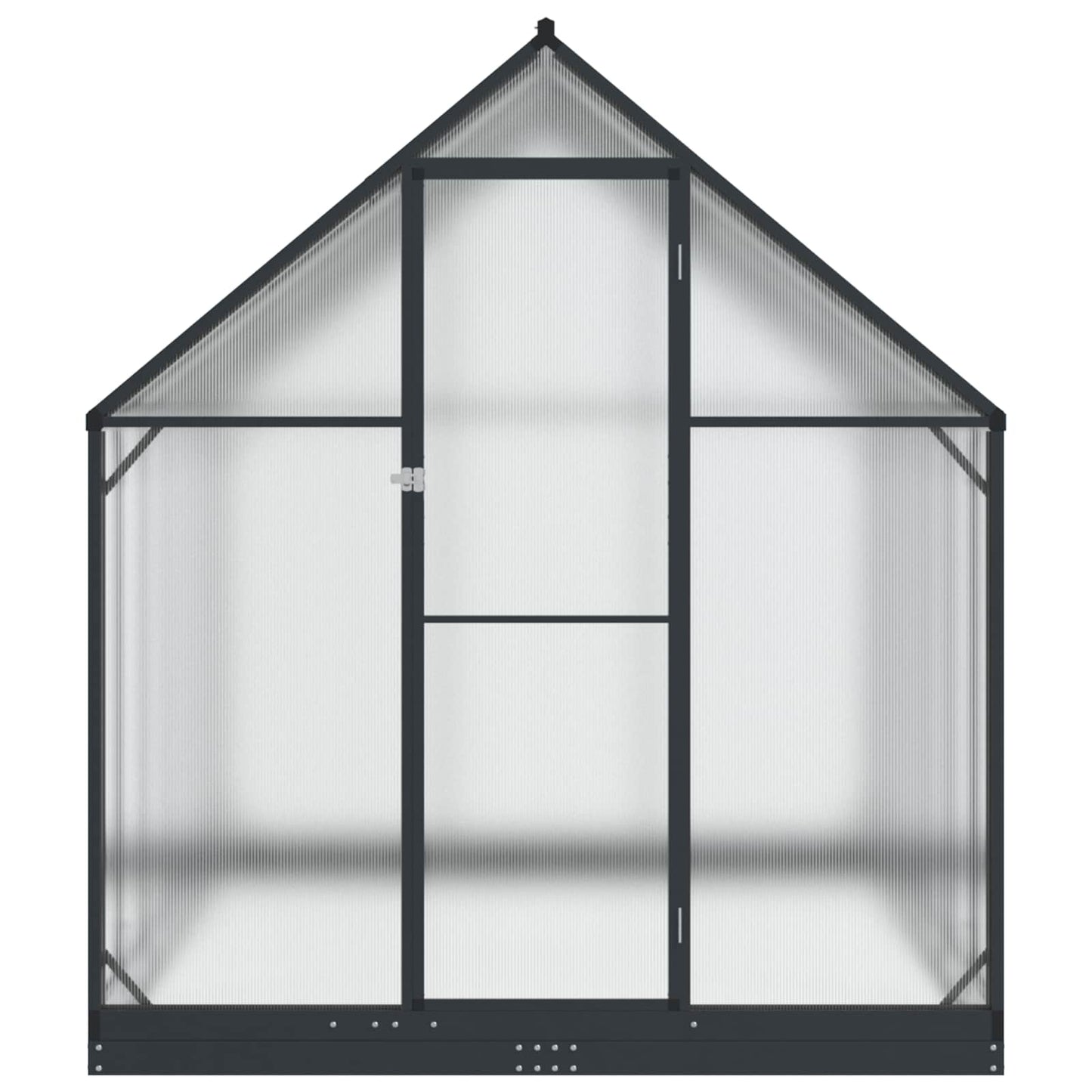 Garten Gewächshaus mit Tür Anthrazit 183,5 x 363,5 x 207 cm
