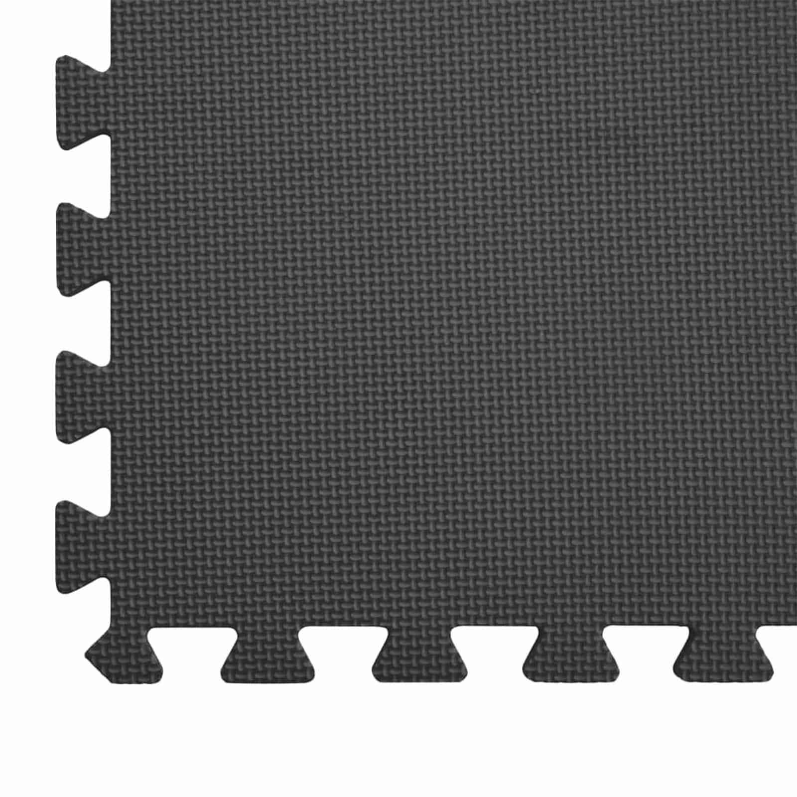 Pool Bodenschutzmatte 6 pcs Schwarz 2,16 ㎡ EVA-Schaum