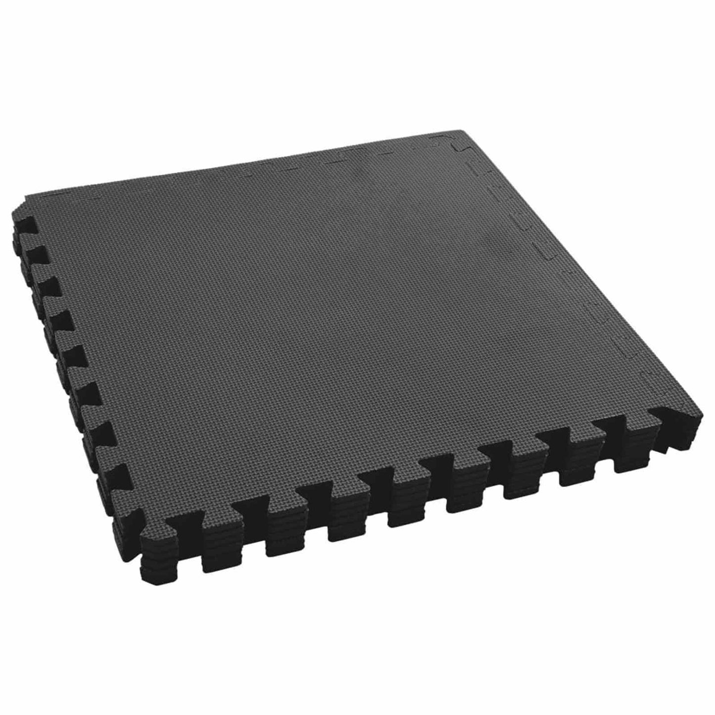 Pool Bodenschutzmatte 6 pcs Schwarz 2,16 ㎡ EVA-Schaum