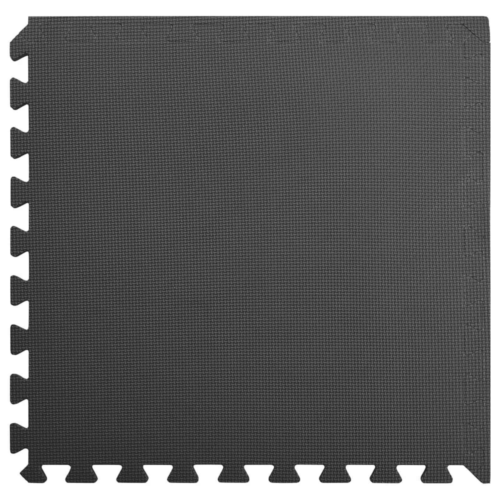 Pool Bodenschutzmatte 6 pcs Schwarz 2,16 ㎡ EVA-Schaum