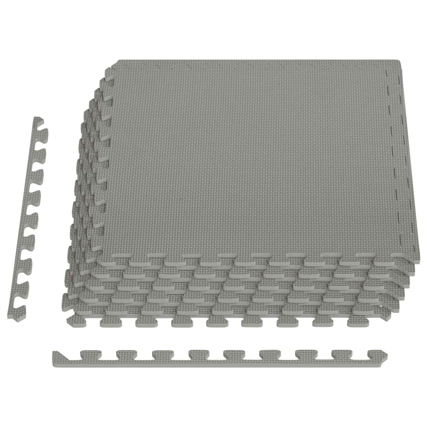 Pool Bodenschutzmatte 6 stk. Grau 2,16 m² EVA-Schaum