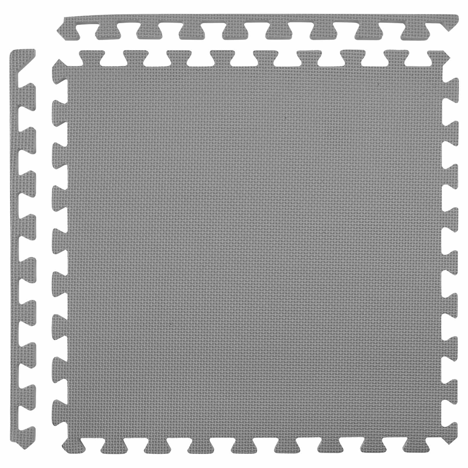 Pool Bodenschutzmatte 6 stk. Grau 2,16 m² EVA-Schaum