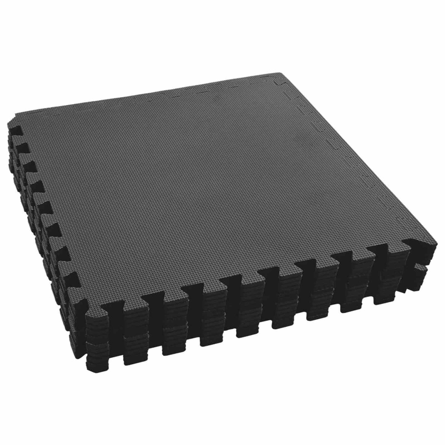 Pool Bodenschutzmatte 12 pcs Schwarz 4,32 ㎡ EVA-Schaum