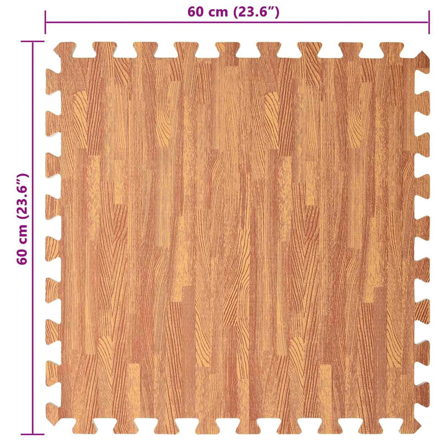 Pool Bodenschutzmatte 12 pcs Holz 4,32 ㎡ EVA-Schaum