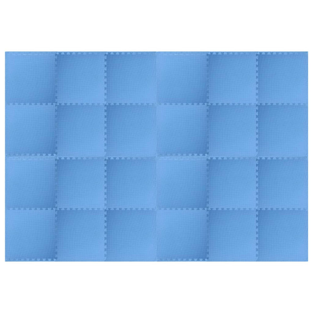 Pool Bodenschutzmatte 24 stk. Blau 8,64 ㎡ EVA-Schaum