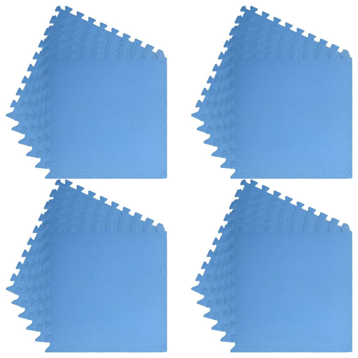Pool Bodenschutzmatte 24 stk. Blau 8,64 ㎡ EVA-Schaum