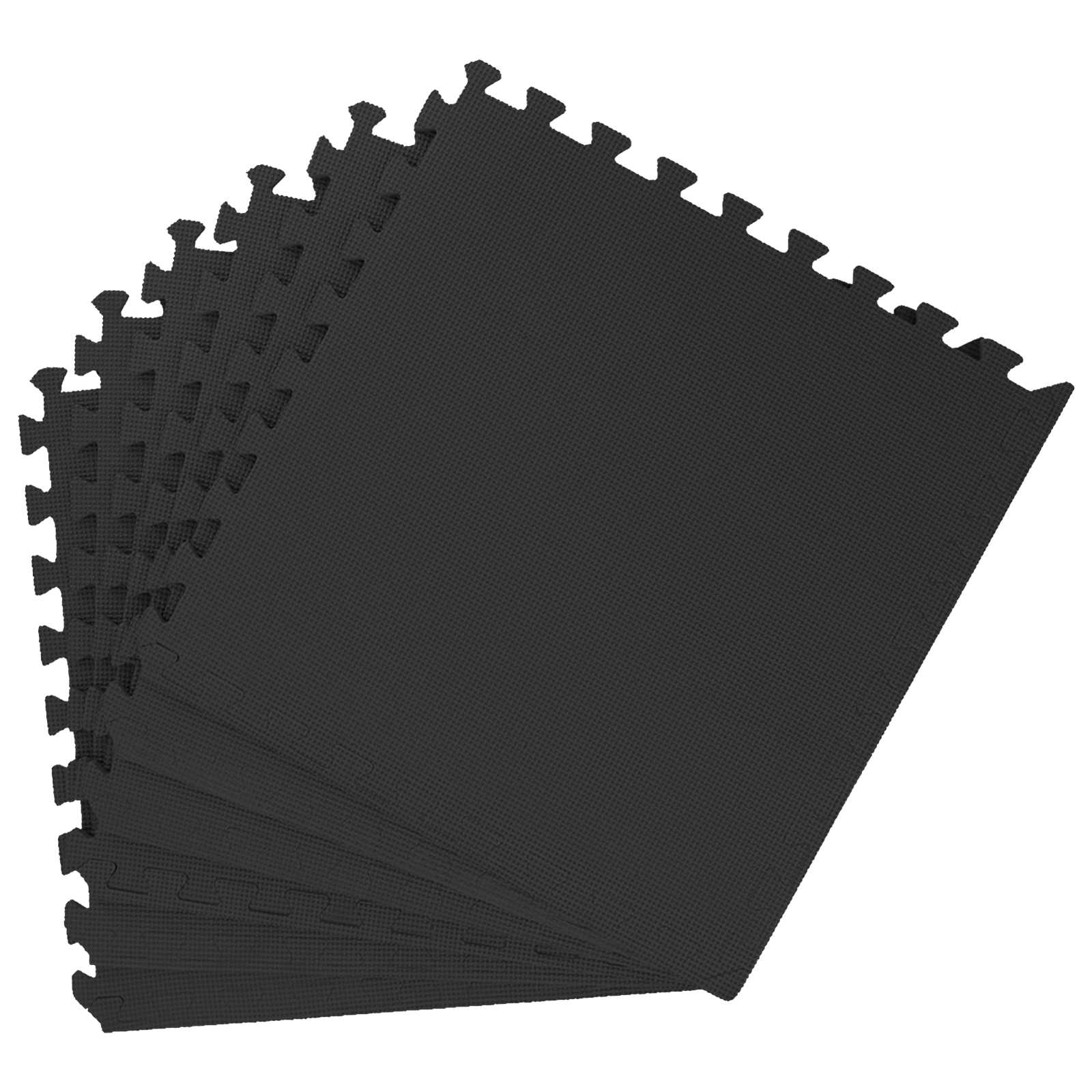 Pool Bodenschutzmatte 40 stk. Schwarz 14,4 m² EVA-Schaum