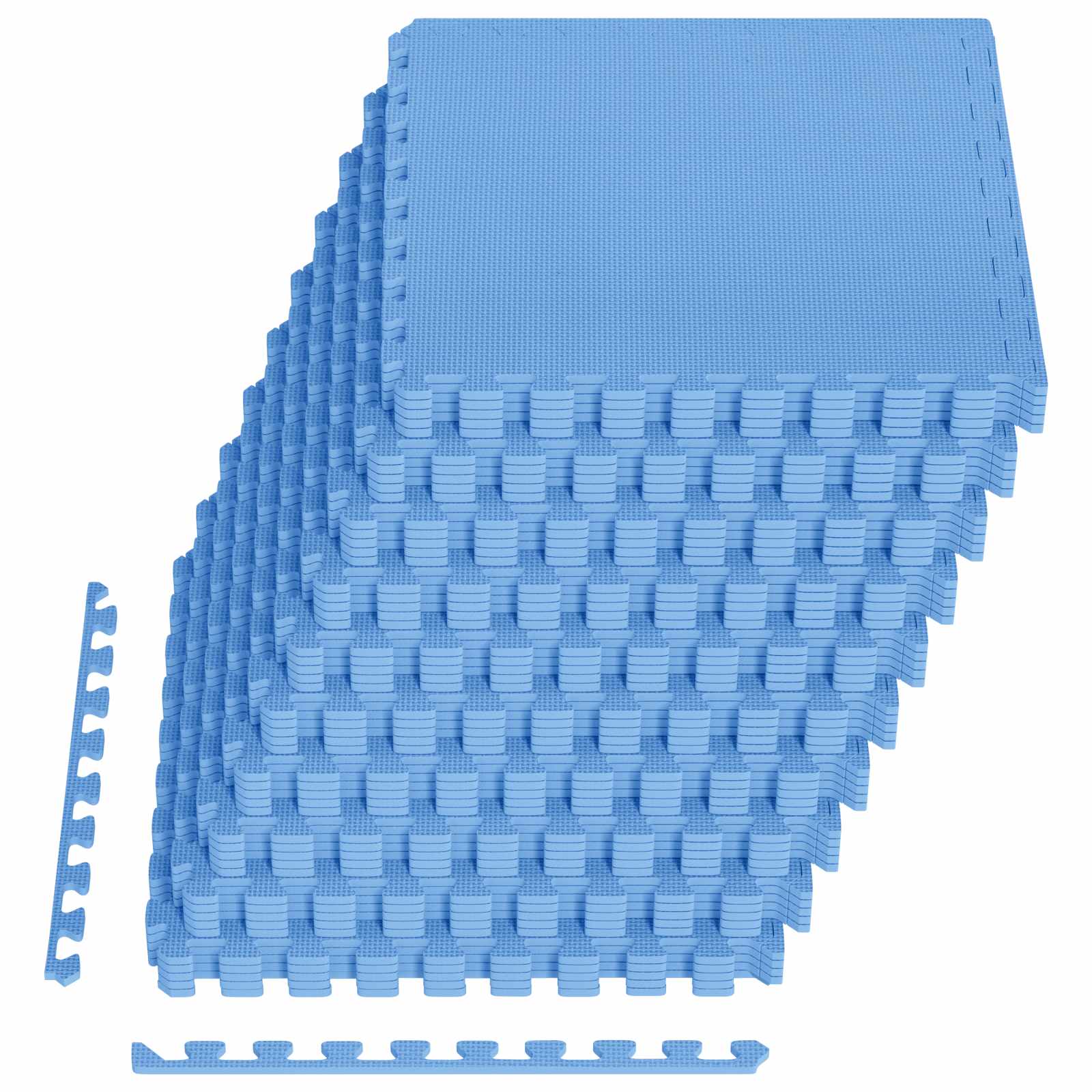 Pool Bodenschutzmatte 40 pcs Blau 14,4 m² EVA-Schaum