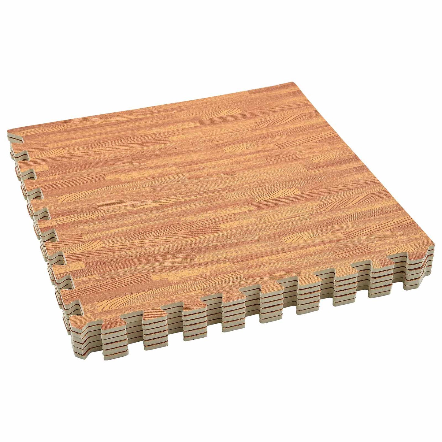 Pool Bodenschutzmatte 40 stk. Holz 14,4 m² EVA-Schaum