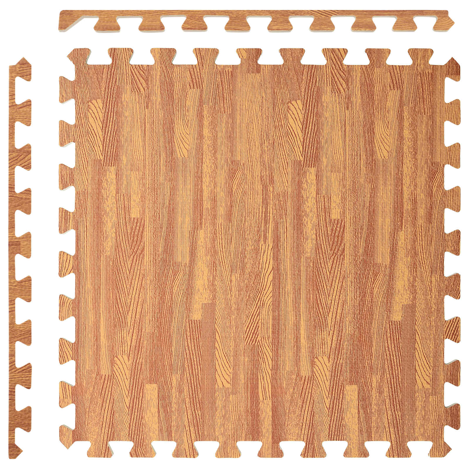 Pool Bodenschutzmatte 40 stk. Holz 14,4 m² EVA-Schaum