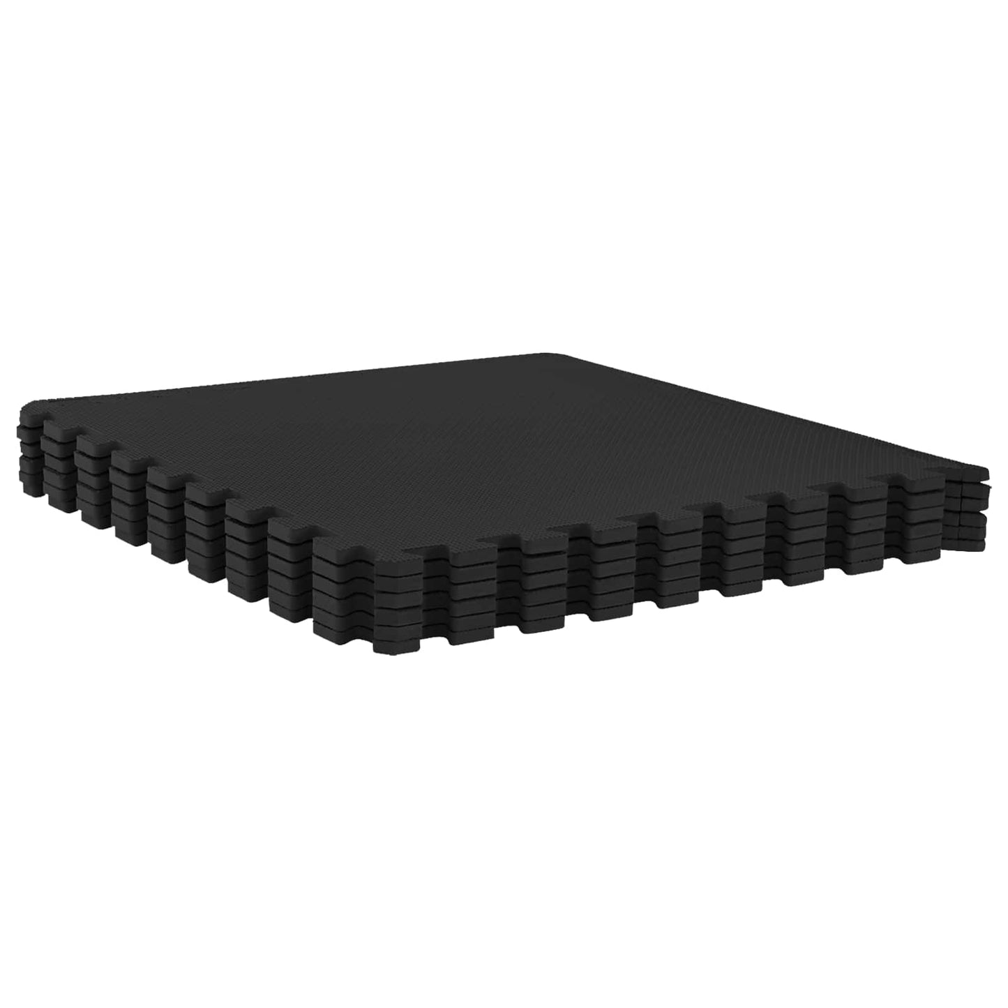 Pool Bodenschutzmatte 50 stk. Schwarz 18 m² EVA-Schaum