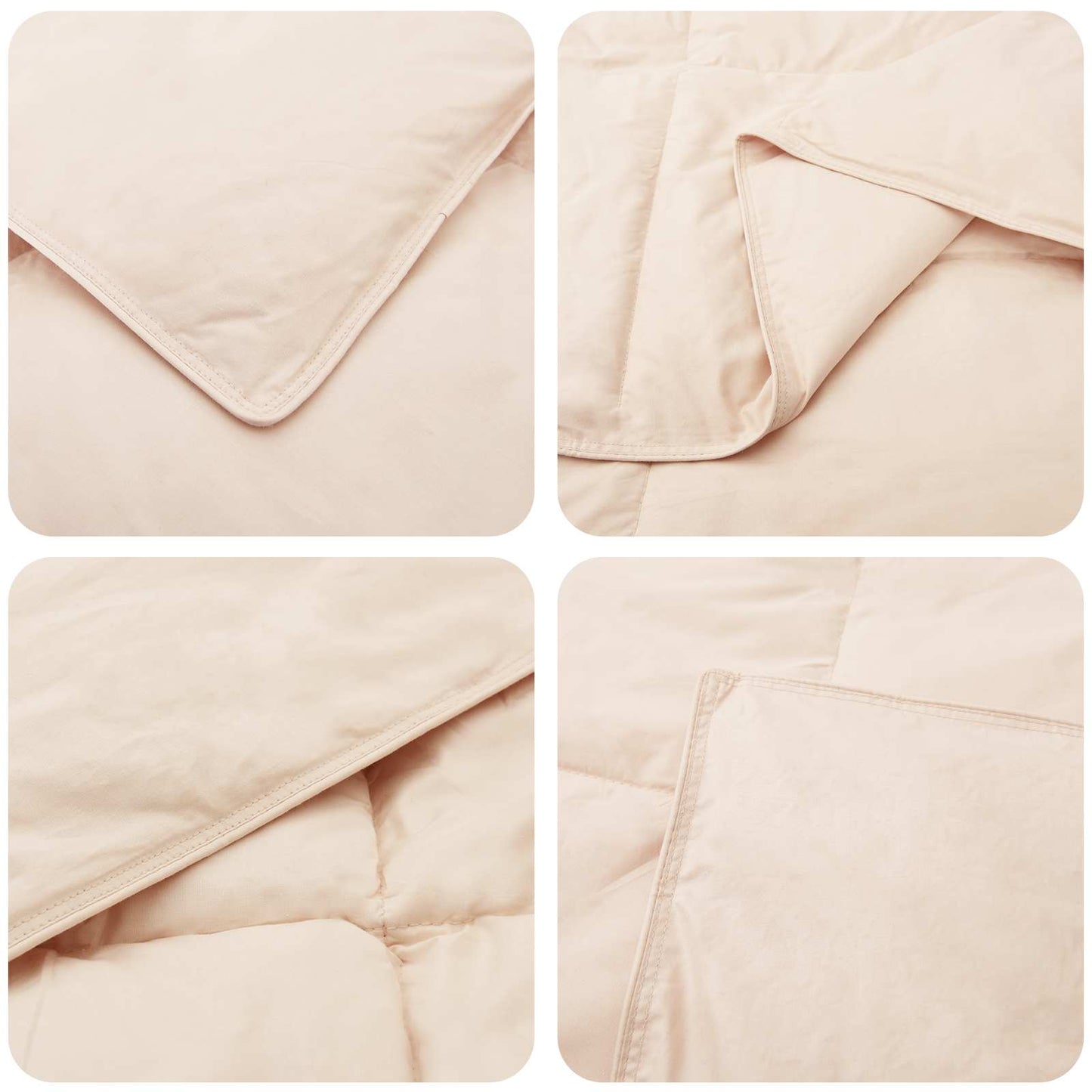 Bettwäsche-Set 2 stk. 135 x 200 cm Für alle Jahreszeiten Beige