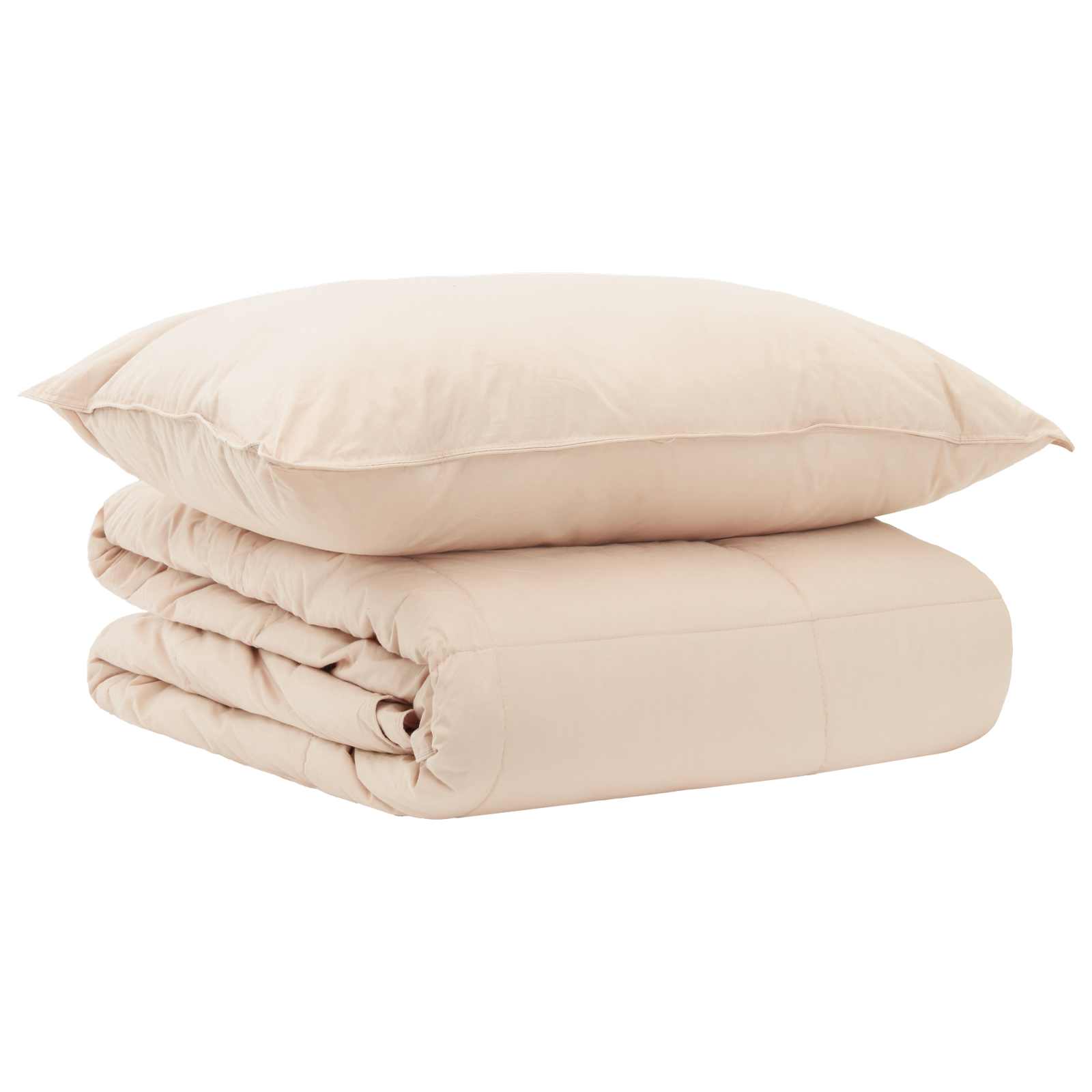 Bettwäsche-Set 2 stk. 155 x 200 cm Winter 350 gsm Beige