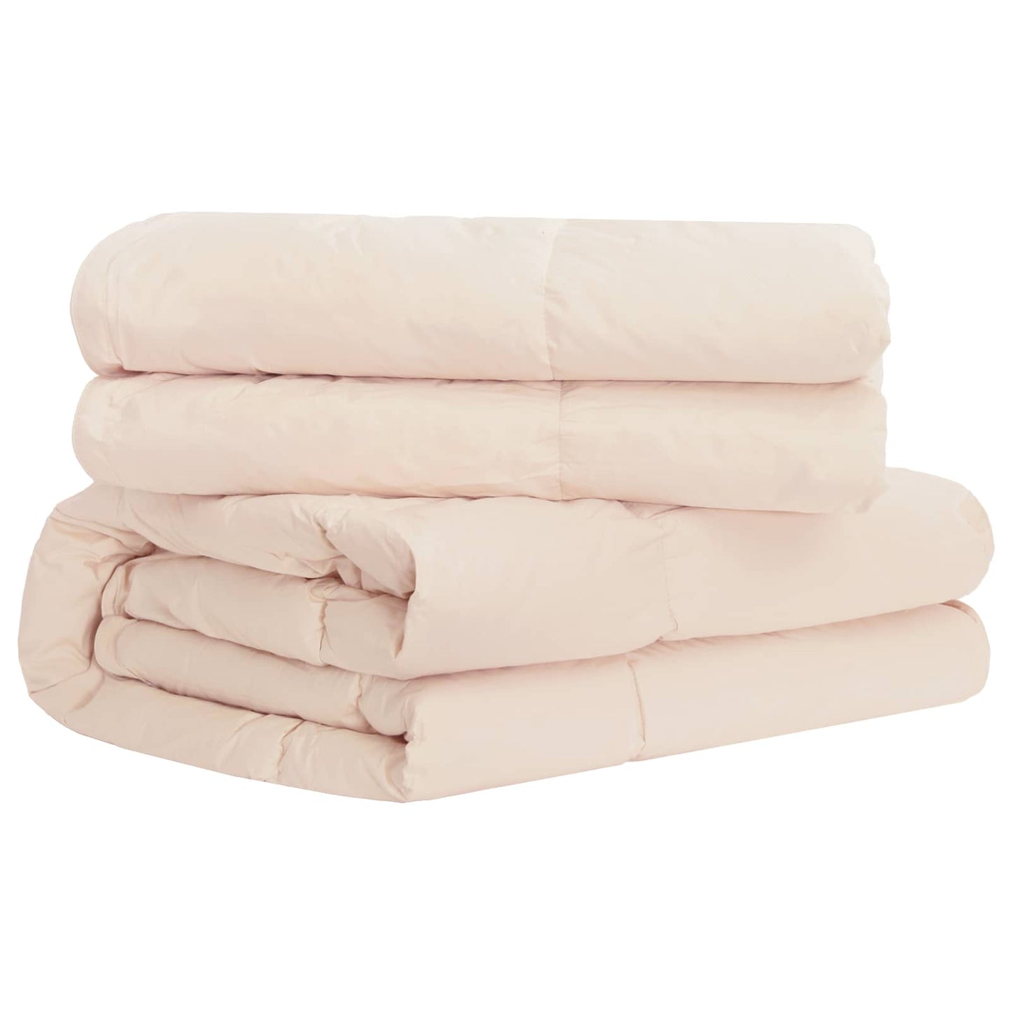 Bettwäsche-Set Beige 135 x 200 cm Baumwolle, Kapok, Polyester