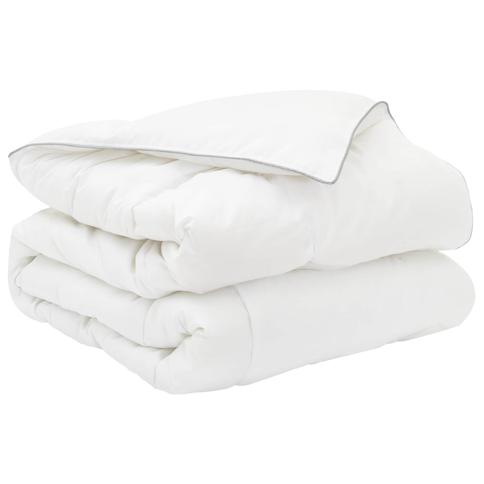 Duvet- und Kopfkissen-Set 2 stk. Weiß Bambusfaser