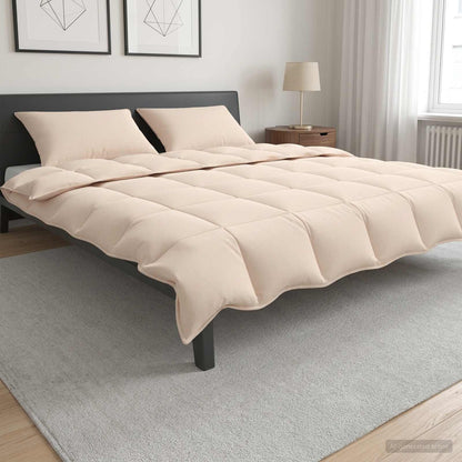 Bettwäsche-Set 2 stk. 200 x 200 cm Für alle Jahreszeiten Beige